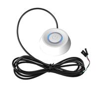 Buhdjfnke Interrupteur de bureau d'ordinateur 1,8 m, carte mère PC, bouton externe/marche/arrêt, câble d'extension, interrupteur de démarrage rond (A)