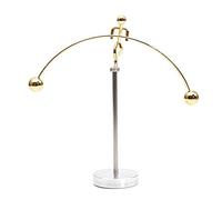 Buhdjfnke Jouet physique en acier - Art cinétique - Équilibre - Science décompressive - Psychologie - Bureau - Jouet pour bureau - Doré