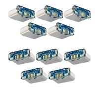 Buhdjfnke Lot de 10 Connecteurs USB M85K Type C Femelles 5 Broches SMD SMT pour la Soudure de Circuits Imprimés et la Réparation DIY
