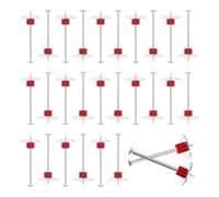 Buhdjfnke Lot de 100 outils de fixation à poudre avec rondelle et goupille, fixations actionnées par poudre, diamètre de la goupille d'entraînement en acier allié avec 1 rondelle