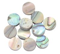 Buhdjfnke Lot de 12 repères latéraux en abalone de Nouvelle-Zélande Luthier - 6 mm