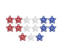 Buhdjfnke Lot de 15 boules décoratives en rotin, décoration pour la fête de l'indépendance, décoration de , bricolage, remplissage de bol, table, accessoires de fête B