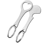 Buhdjfnke Lot de 2 porte-clés en acier inoxydable pour chariot de courses - Peut être retiré directement