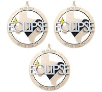 Buhdjfnke Lot de 3 décorations d'éclipse solaire totale, souvenirs pour éclipse solaire totale 2024, cadeaux décoratifs à suspendre pour éclipse solaire totale