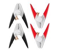 Buhdjfnke Lot de 4 bornes de câble de pontage robustes - 15,2 cm - Pinces crocodiles