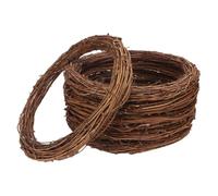 Buhdjfnke Lot de 6 couronnes de 12 branches de saule naturelles tissées à la main pour décorations de Noël