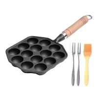 Buhdjfnke Machine à Takoyaki anti-adhésive à 14 trous - Machine à cuire au poulpe - Moule à pâtisserie - Plateau, cuisine, B