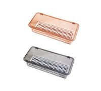 Buhdjfnke Organisateur de tiroir, rangement transparent et organisateur pour coiffeuse, support de maquillage avec couvercle pour les écrans de salle de bain B