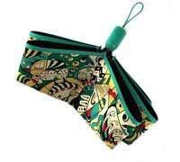 Buhdjfnke Parasol pliable automatique pour femme Protection UV Ombre Parasol plat Parapluies Style Vert