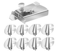 Buhdjfnke Pied à ourlet roulé en 9 parties pour chanteur avec guide de couture magnétique, pied pression pour ourlet roulé de 3 à 10 mm de large