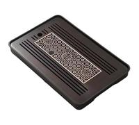Buhdjfnke Plateau à thé en bambou - Rectangulaire - Pour cérémonie du thé - 36,5 cm