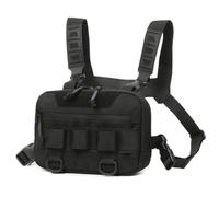 Buhdjfnke Sac de poitrine extérieur, , poche frontale, camping en plein air, cyclisme, randonnée, chasse, escalade, pêche, appât, sac banane A