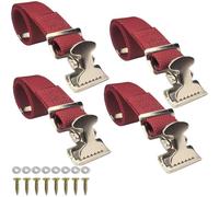 Buhdjfnke Sangles de Rechange Universelles pour Échasses de Plaquiste (4 Pièces) - Sangles de Jambe Réglables en Nylon pour un Travail en Hauteur Sûr et Confortable