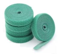 Buhdjfnke Serre-câbles auto-adhésif en nylon vert réglable pour plantes, fermeture , cordon de jardin, pansement, réutilisable, bande de fixation