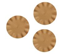 Buhdjfnke Set de table rond avec motif ondulé, tapis anti-brûlure, set de table isolé de style occidental pour tables à manger, set de table pour la cuisine, doré