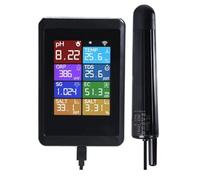 Buhdjfnke Smart WiFi 8 en 1 Moniteur de qualité de l'eau Technologie Tuya en temps réel TDS, détecteur de température pH pour aquariums, piscines et bassins à poissons Télécommande