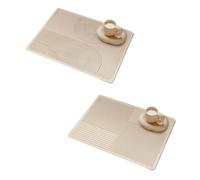 Buhdjfnke Tapis d'égouttement pour vaisselle, tapis absorbant l'eau pour machines à café, tapis à séchage pour plans de travail, tapis de drainage antidérapant A