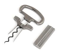 Buhdjfnke Tire-bouchon à dents Extracteur Ouvre-bouteille pour bouteilles anciennes fragiles vintage sommelier Tire-bouchon Outil