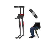 Buhelyc Invisible Seat Leg Magic Stool Chaise Pliante Légère Siège Pliable Invisible et Portable pour La Randonnée, Voyage, Sac À Dos Et La Pêche(Color:Red)