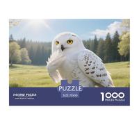 Búho De Nieve1000 Pièces PuzzleAnimaux Assorties, pour Adultes Et Enfants À Partir De 12 Ans Jeu D'Intelligence Premium avec Défis Paysagedes QuatreSaisons 70x50cm/1000pcs