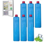 Buhtario 6/8/12 Pc Pain De Glace pour Sac Isotherme, Pain De Glace pour Rafraichisseur d'air- Refroidissement Accéléré pour Climatiseur Ventilateur Glacière Sac Isotherme - Garde Boissons (6pc)