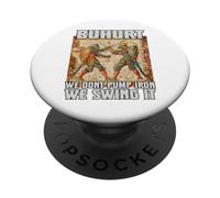 Buhurt et Le Chevalier LARP T combattent Un Duel Historique PopSockets PopGrip Adhésif