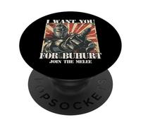 Buhurt Legion - Combattants en Armure Bouhourt T Hema LARP PopSockets PopGrip Adhésif