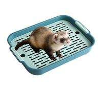 Buhygn Bac À Litière Petits Animaux,Toilette Animal de Compagnie antidérapante - Plateau De Propreté Petits Compagnons,adapté aux écureuils Chinchillas Hamsters hérissons Lapins Nains