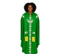 Buhygn Costume De Prêtre,Tenue De Prêtre Pour Église Avec Chasuble - Costume De Robe De Clergé Brodée | pour Prières Cosplay Mariage Carnaval Scène Fête Photoshoot Vacances