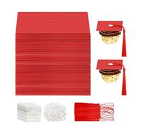 Buhygn Décoration pour Cupcakes,Support à Dessert en Papier Créatif | Décorations Cupcake sur le Thème de la Remise des Diplômes - Pour École Maison Fête Garçons Filles Famille