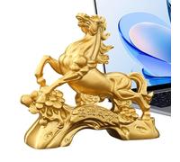 Buhygn Figurines de Cheval - Ornements Animaux De Bénédiction Auspicieuse - Petites Figurines De La Mascotte Chinoise du Cheval 2026 | pour Chambre Salon Bureau Étagère Anniversaire Nouvel an Fête du