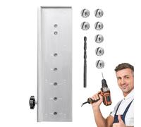 Buhygn Guides de Perçage,Outils de Menuiserie Ultra-Légers Réglables,Outil de Perçage pour Chevilles et Assemblages Bois - Pour Réparation Menuiserie Métallerie Maçonnerie Charpente Amélioration de