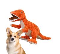 Buhygn Jouets indestructibles D-ino 2024 - Jouet rembourré robuste pour animal domestique - Propreté durable - Texture élastique douce - 130 g - Pour jardin, parc et maison