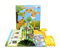 Buhygn Livres Audio Éducatifs, Histoires De Fées Relatables, 28x25,5 Cm, Jouet d'apprentissage Interactif, Livres Audio Éducatifs, Pratique À Utiliser, pour La Maison, Voyages, Les Filles Et Garçons