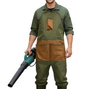 Buhygn Tablier de Jardin - Avec De Multiples Poches Imperméables - Tablier De Jardinage Avec Outils Pour Femmes - Pour Grand-Mère Jardinière Récolte Cueillette Taille Travail À La Ferme Soin Des