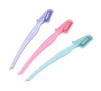 BUIDI Femmes épilation des Sourcils Rasoir de sécurité Tondeuse Shaper Lame de Rasoir Pliable Nouvelle Brosse de Maquillage