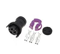BUIEX 1-20sets 3 Broches féminine mâle Masculine boîtier étanche connecteur Automatique Rond Socket 813 971 987 813971987 813 972 928 813972928 (Color : Female Set, Size : 5Sets)