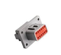 BUIEX 1/5/10/20/50 ensembles 2/3/4/6/8/12 broches DEUTSCH mâle femelle connecteur DT04-6P-L012 étanche avec bride fixe DT04-4P-L012 (couleur : 12p mâle, taille : 1 ensemble)