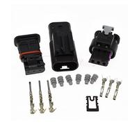 BUIEX 1/5/10/20 Kit 1718653-1 Te 3 PIN Auto Electronic Mâle Femme Connecteur étanche Fiche Compatible avec VW Audi 4f0973703A 4f0973703 (Color : Male Female, Size : 5Sets)