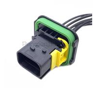 BUIEX Connecteur électronique Automobile Tyco HDSCS 8 Broches Compatible avec Le Faisceau de câblage de Prise d'urée de véhicule à énergie Nouvelle 0-1418438-1 (Color : 8P Male, Size : 1 Pc)