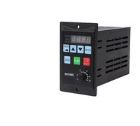 BUIIOQYUR Convertisseur de fréquence VFD monophasé 220 V 750 W Ajouter Un Pilote de Moteur triphasé RS485 MCU Entrée monophasée 0,75 KW(810-750W-RS485)