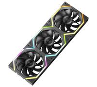 Build Blocks UNI FAN-ARGB Fan-Daisy Chain Design-One Cable Connection-PC Fan 120 mm-RGB Fan 120 mm-Case Fan 120 mm (Black,Reverse Flow)