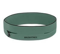 Build & Fitness Running Belt, Flip Waist Belt, Key Clip, Running Phone Holder, Running Pouch for Men and Women, Fits All iPhone's, Samsung's (Khaki, S)