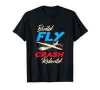 Build Fly Crash Rebuild RC Avion Modèle d'avion T-Shirt Graphique avec Valeur