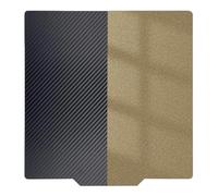 Build Plate, Compatible avec la plaque de construction ENERGETIC texturée PEI et PET en Fiber de carbone, lit d'impression en acier à ressort 305x305mm for Voron 2.4 300/Trident 300(305x305mm)