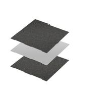 Build Plate, Plaque de construction Compatible avec Anycubic Kobra 3, feuille PEI 256x268, mise à niveau Combo Pei, accessoires en nid d'abeille,for Hotbed Build Plate(Black textured PEI)