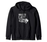 Build To Last Just Like Me - Oldtimer Muscle Car Hommes Sweat à Capuche