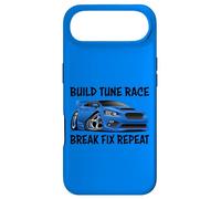 Build Tune Race Break Fix Repeat Import Car Cartoon Humour Coque pour iPhone Air