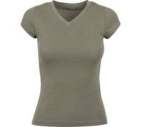 Build Your Brand Basic By062 Short Sleeve V Neck T-shirt M