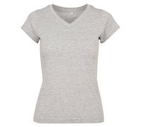 Build Your Brand Ladies Basic Tee T-Shirt Femme, Heather Grey, M